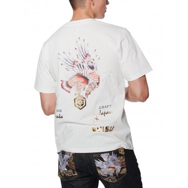 Evisu Taka avec t-shirt à imprimé oiseaux