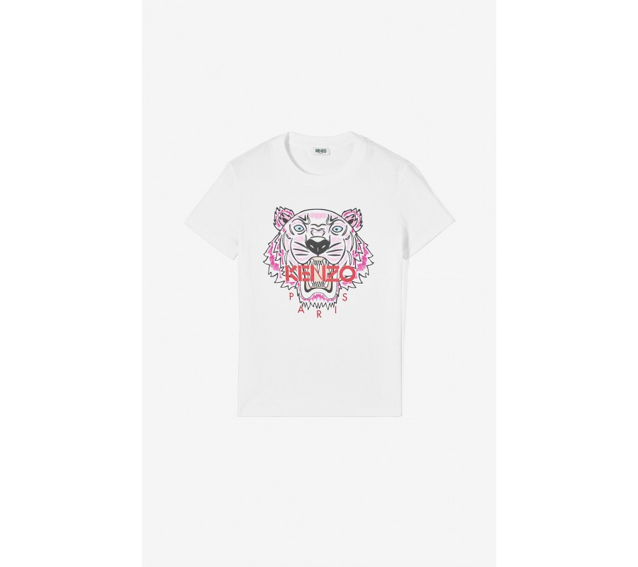 Kenzo Femme T-shirt Tigre blanc