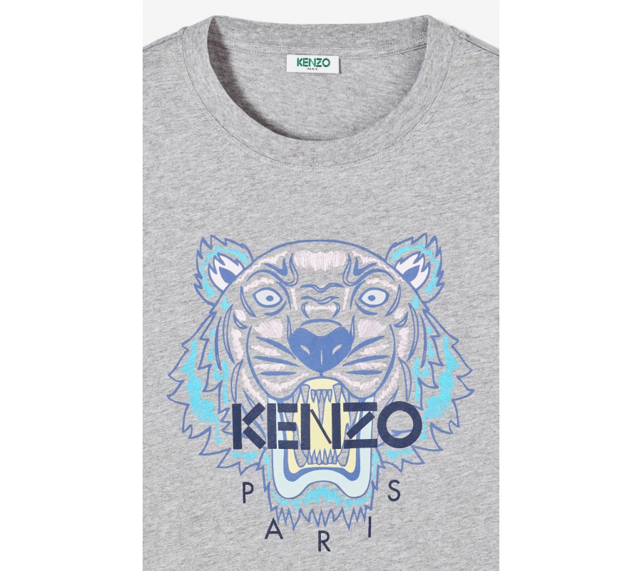 Kenzo Femme T-shirt Tigre gris perle