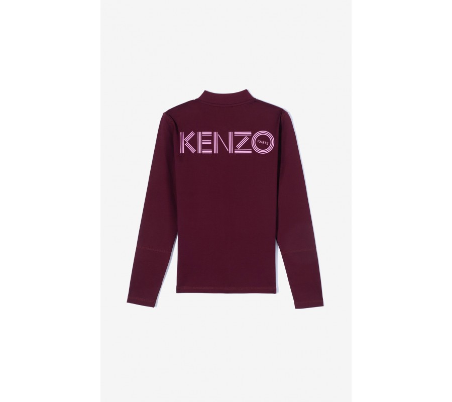 Kenzo Femme Blouson zippé KENZO Logo bordeaux