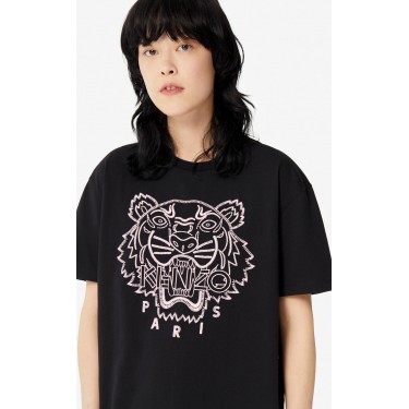 Kenzo Femme T-shirt Tigre 'Capsule Expedition' noir