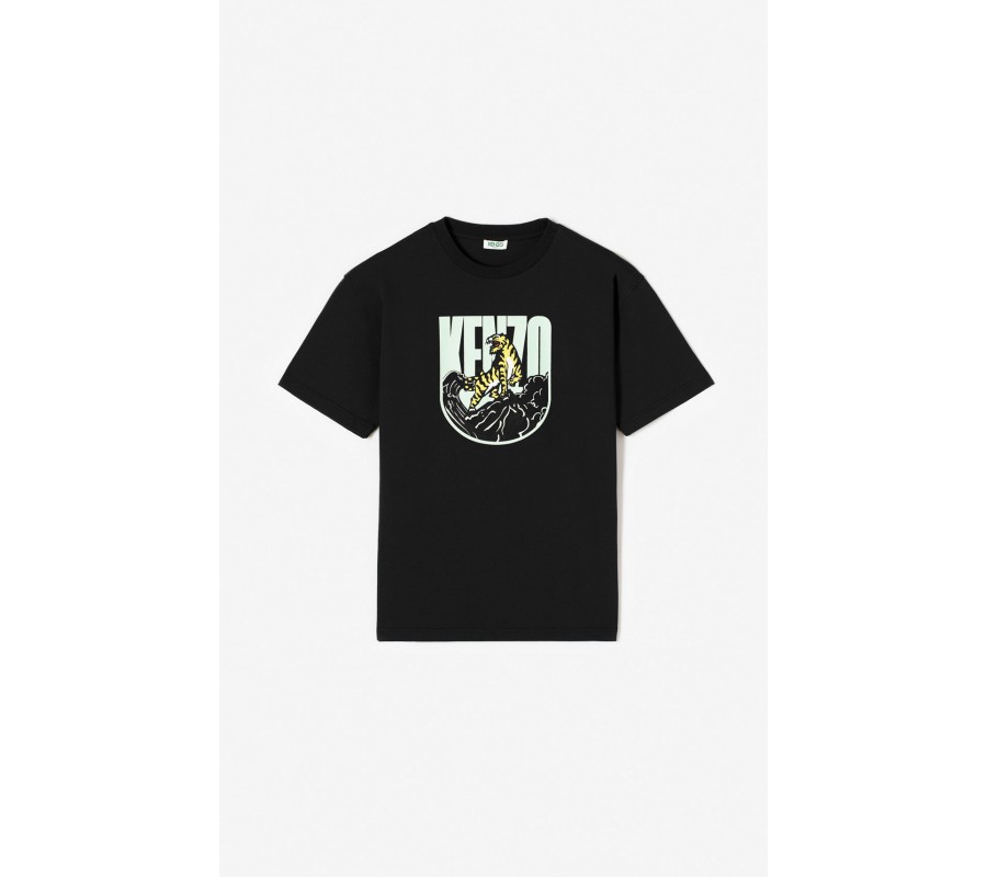 Kenzo Homme T-shirt 'Tiger Mountain' 'Capsule Expedition' noir