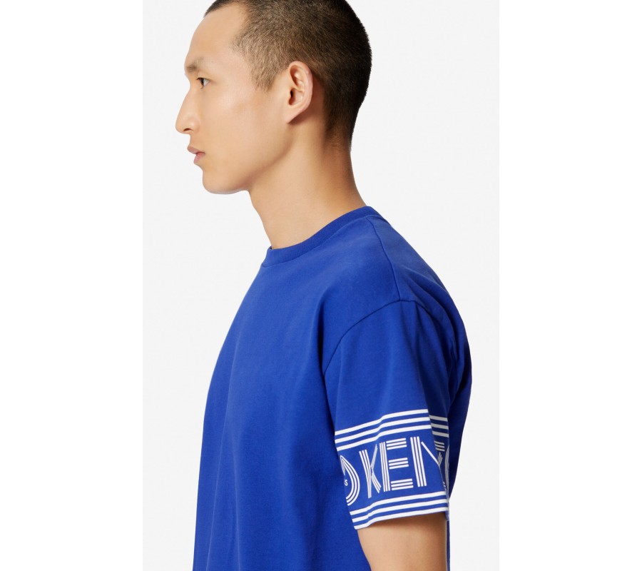 Kenzo Homme T-Shirt KENZO-Logo bleu france