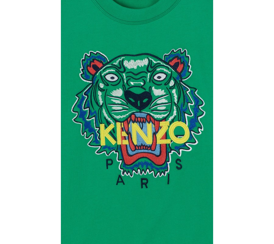 Kenzo Enfant Sweatshirt Tigre vert