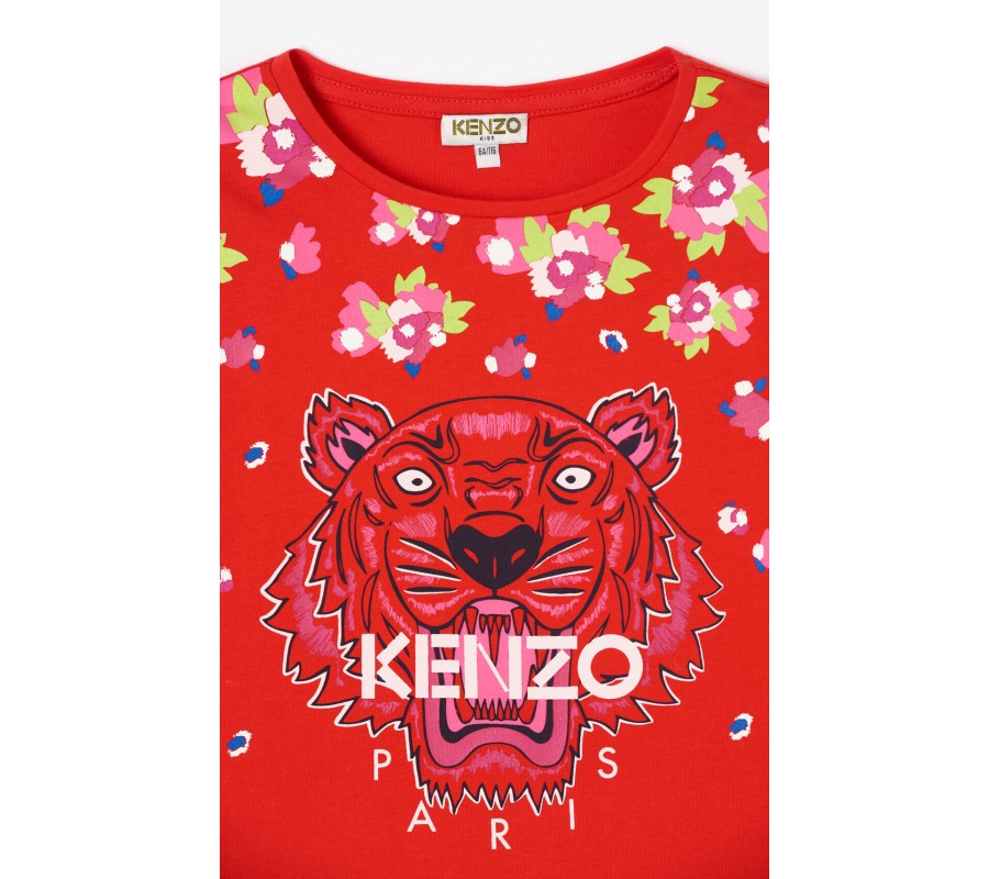 Kenzo Enfant T-shirt Tigre rouge moyen