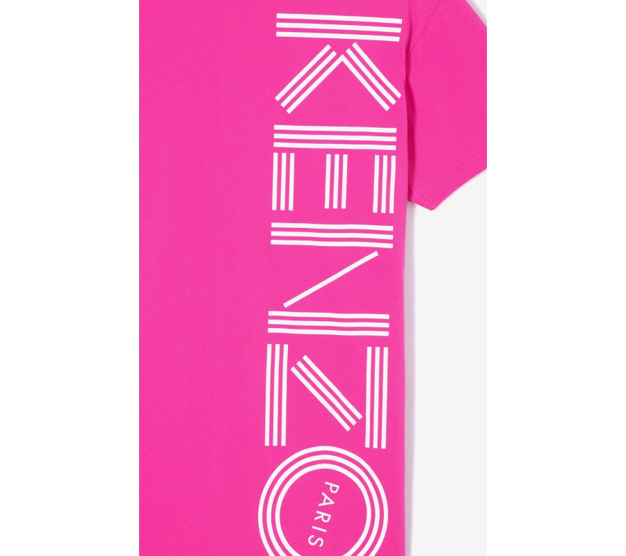 Kenzo Femme Robe t-shirt Kenzo Logo rose begonia