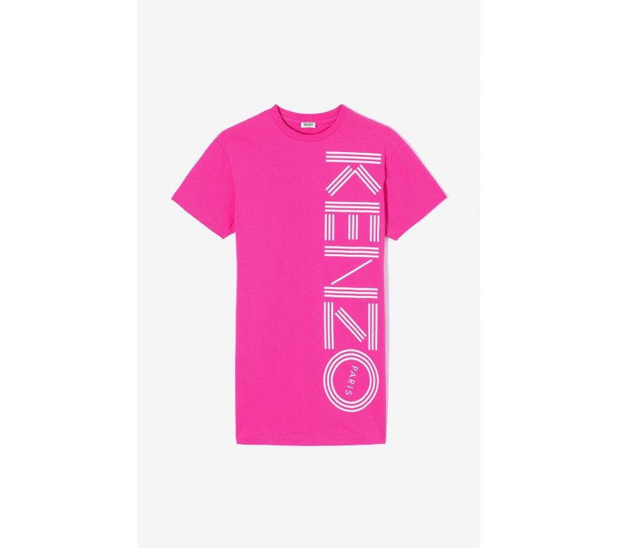 Kenzo Femme Robe t-shirt Kenzo Logo rose begonia