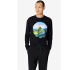 Kenzo Homme T-shirt 'Painted landscape' noir
