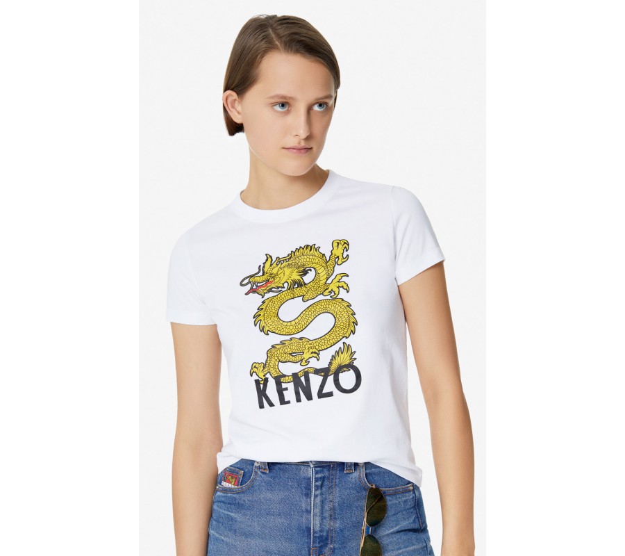 Kenzo Femme T-shirt 'Dragon' blanc