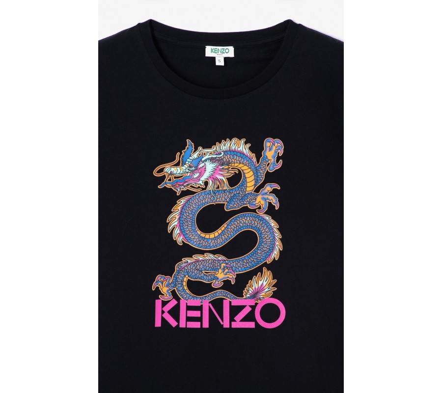 Kenzo Femme T-shirt 'Dragon' noir