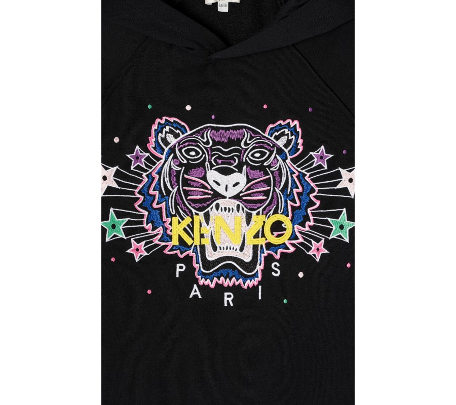 Kenzo Enfant Sweatshirt Tigre 'Super KENZO' noir