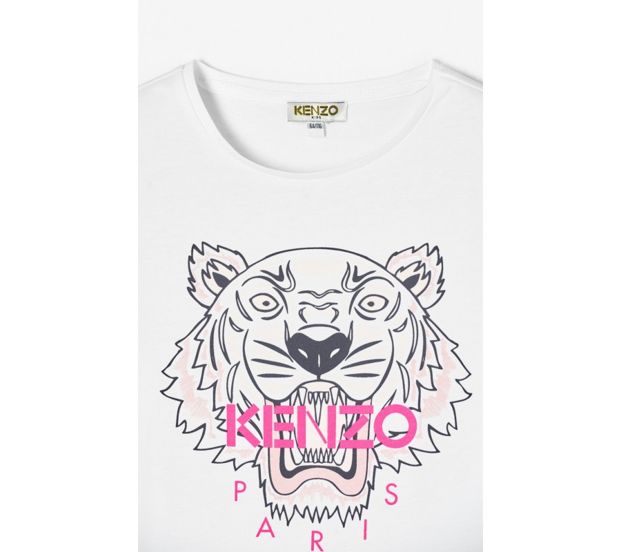 Kenzo Enfant T-shirt Tigre blanc