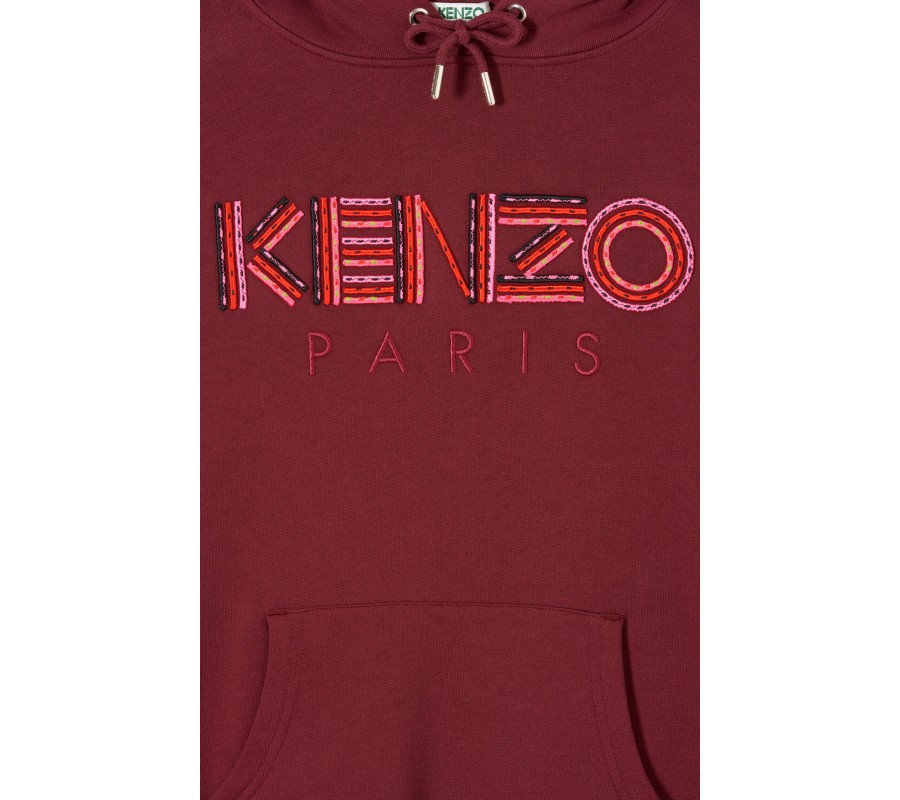 Kenzo Homme Sweatshirt à capuche KENZO Paris 'Hiking' bordeaux