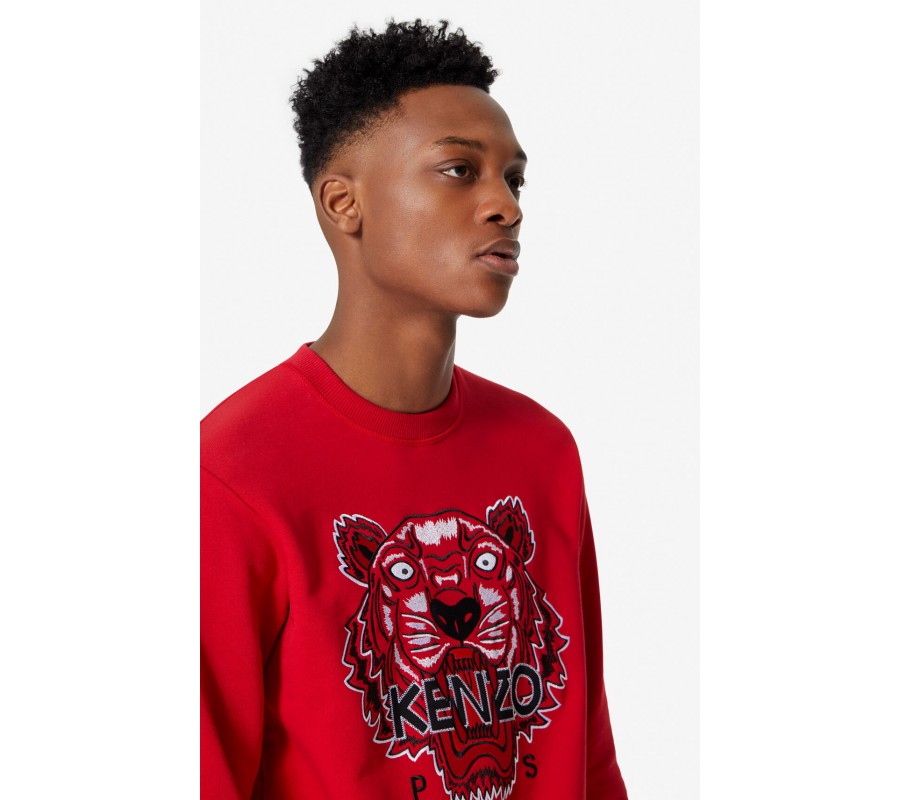 Kenzo Homme Sweatshirt Tigre rouge moyen