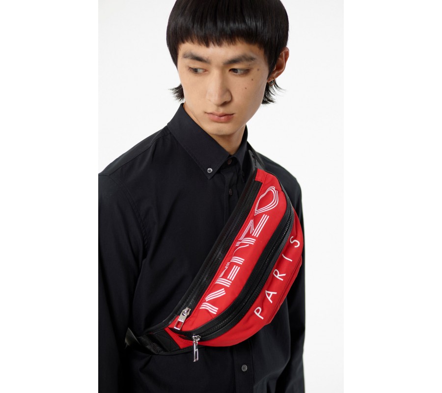 Kenzo Homme Sac ceinture KENZO Logo rouge moyen