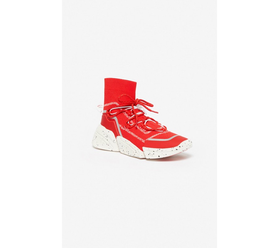 Kenzo chaussure Baskets K-Sock rouge moyen