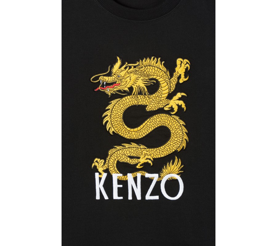 Kenzo Femme Sweatshirt 'Dragon' noir